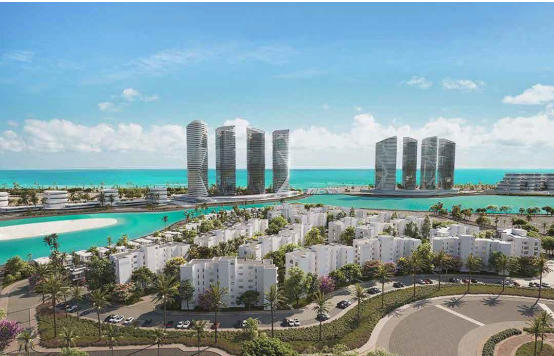 Get Your Apartment with Installments In New Alamein , from Palm Hills Properties, in the heart of Al Alamein city  . Pay 15% down payment and the rest in installments over 6 years.The apartment is BUA is 149 SQM and with land area 219.5 sqm. It’s Fully Finished and consists of 3 Bedrooms and 3 Bathrooms , Kitchen , Garage ,Garden .
Palm Hills Developments Company announced its first projects in Al Alamein city to be its first and most distinctive launch in this charming area, it is the latest project, Palm Hills Al Alamein Resort, for which the company has chosen a very distinctive location to be one of the most beautiful and prestigious resorts of the North Coast that provides the residents with all the comfort and luxury means.
As it includes all the services that bring joy and happiness into the hearts of the whole family.