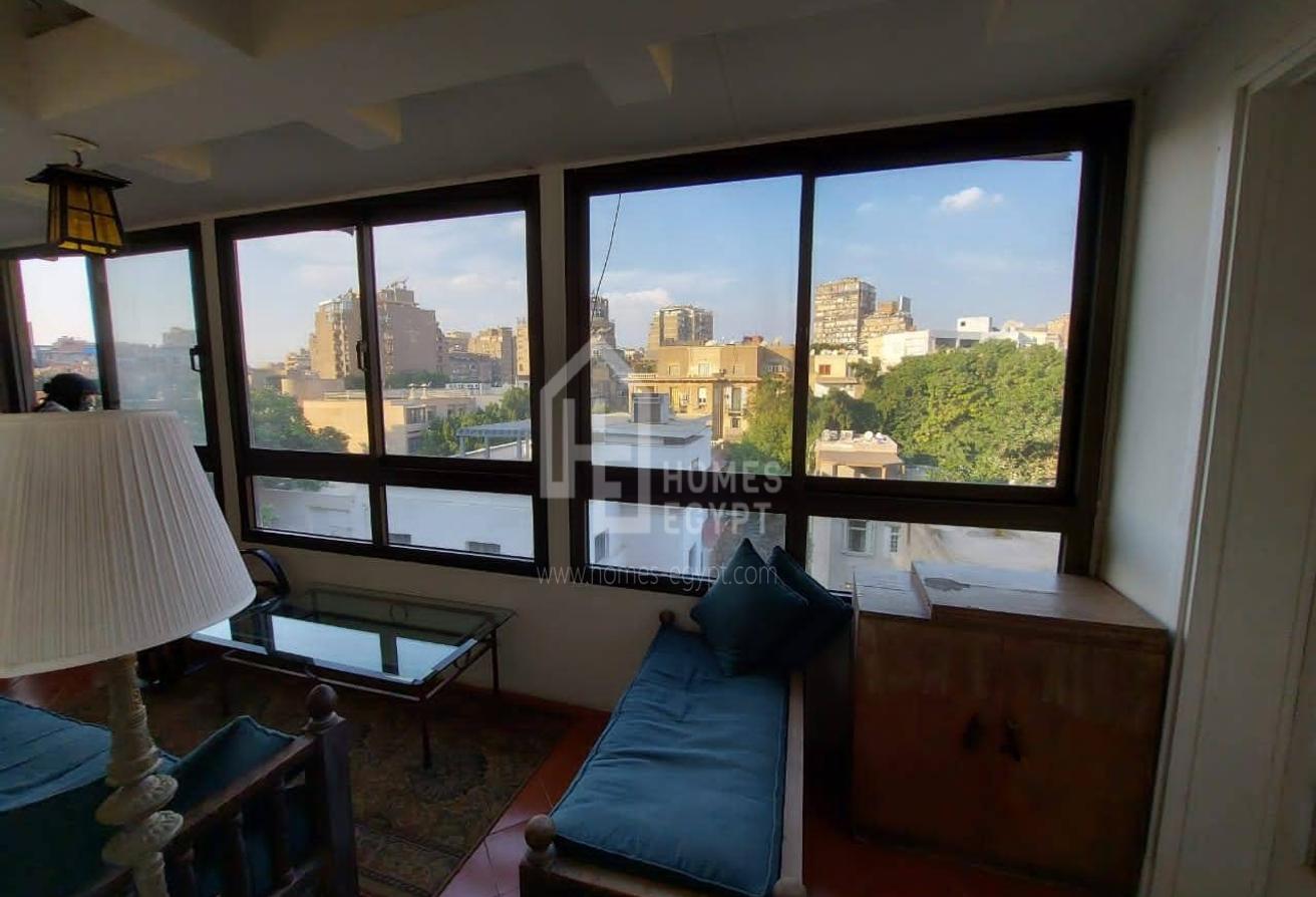 The 350 sqm Apartment has a View of Al Gezirah Sporting Club and Features: 
4 Bedrooms, 
3 Bathrooms, 
Reception Area, 
Dinning Area, 
Big Kitchen, 
Wooden Floor, 
Maid's Room and a Panoramic View of Al Gezirah Club.
Zamalek is an affluent district of western Cairo encompassing the northern portion of Gezira Island in the Nile River, Zamalek is one of the affluent residential districts in Greater Cairo,Many non-Egyptians live in Zamalek. The quiet, leafy streets and 19th-century apartment blocks and villas make this one of the most attractive parts of the city and a favored residential location for many of Cairo's European expatriates. It is also the district of many fine restaurants, bars and cafes, including traditional open-air ahwas and European cappuccino bars. The Gezira Island area is culturally active: with art galleries and museums, including the Museum of Islamic Ceramics; and two of Cairo’s major music and performing arts venues – the spacious Egyptian Opera House complex, and the El Sawy Culture Wheel Center. Several Zamalek buildings have an Art Deco style.